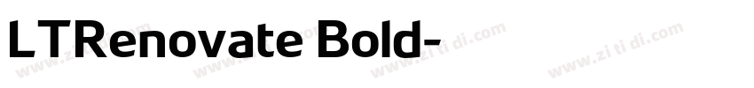 LTRenovate Bold字体转换